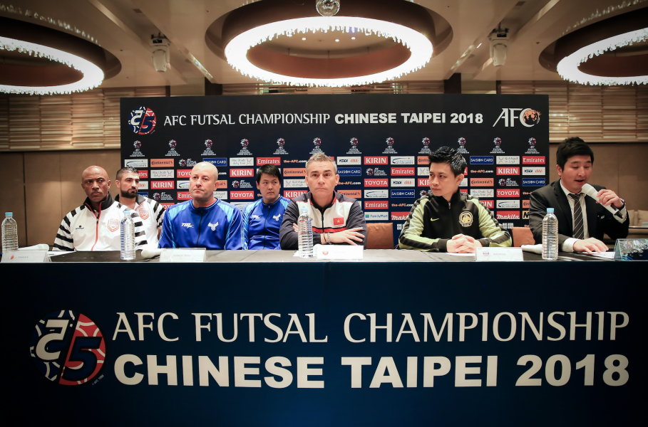 亞洲盃5人制足賽外隊已全部到達。中華民國足球協會提供