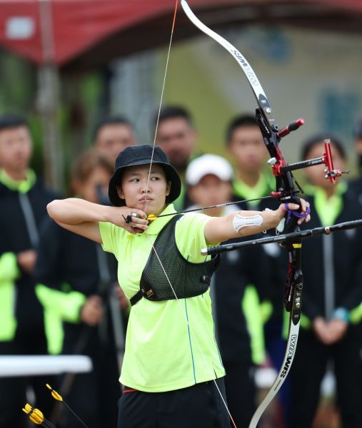 彭家楙首度射下全運個人金牌。李天助攝