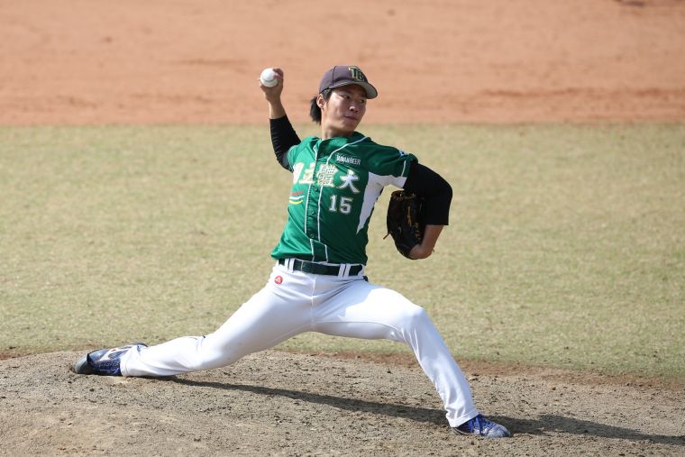 許元泰兩段式先發7局奪勝。大專體總提供