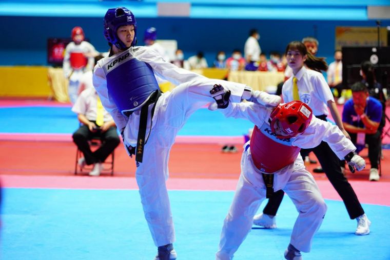 大里高中選手林翊榛獲頒運動精神獎。台中運里動局提供