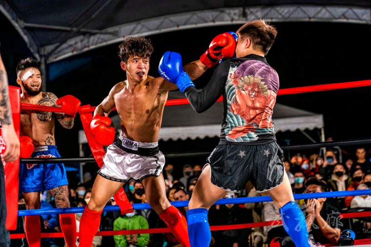 洄瀾勇士格鬥賽精采對決。花蓮縣格鬥運動推廣協會提供