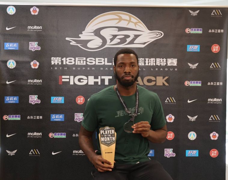 sbl月mvp由台啤米勒獲得。李天助攝