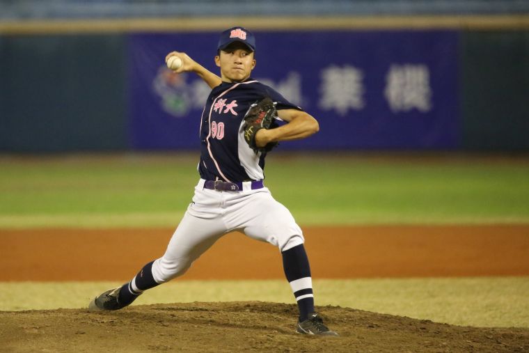 蕭柏頤夷先發7.1局無失分。大專體總提供