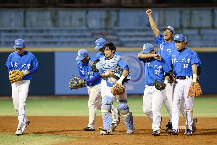 台東大學逆轉國體搶第4勝。大專體總提供
