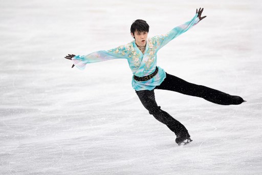 羽生結弦第六度封王直接拿到冬奧參賽權。法新社