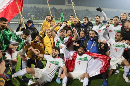 伊朗成亞洲盃首支晉級世足32強球隊。法新社