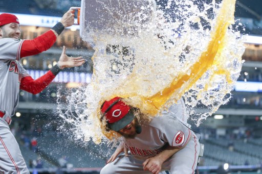 左投邁利(Wade Miley)先發完成無安打比賽。法新社