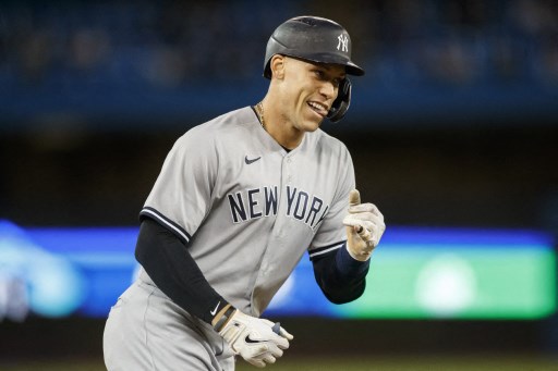 洋基靠著「法官」賈吉(Aaron Judge)單場雙響砲,最終以6-2力退藍鳥。法新社