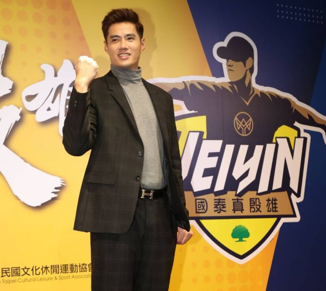 陳偉殷返台後首度公開露面。李天助攝