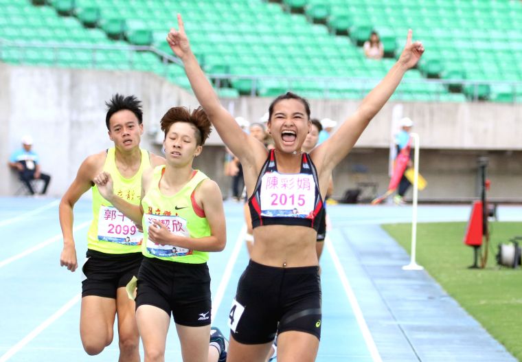 北市大學陳彩娟以5196分在109年全大運公開女七項全能封后。林嘉欣/攝影