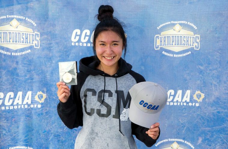 廖晏均在CCCAA California State Championships勇奪雙金。圖/取自cccaasports.org官網
