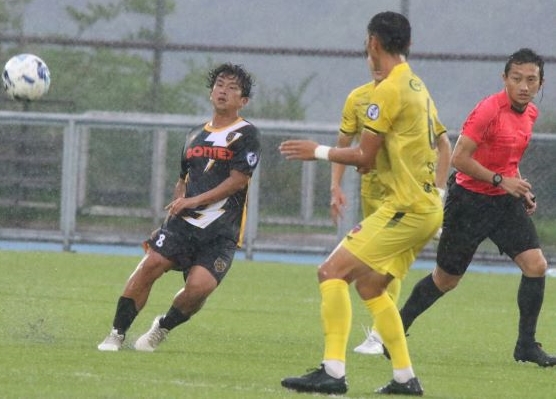AC Taipei韓籍中場吳龍明主罰自由球，助球隊連3場進球。官方提供