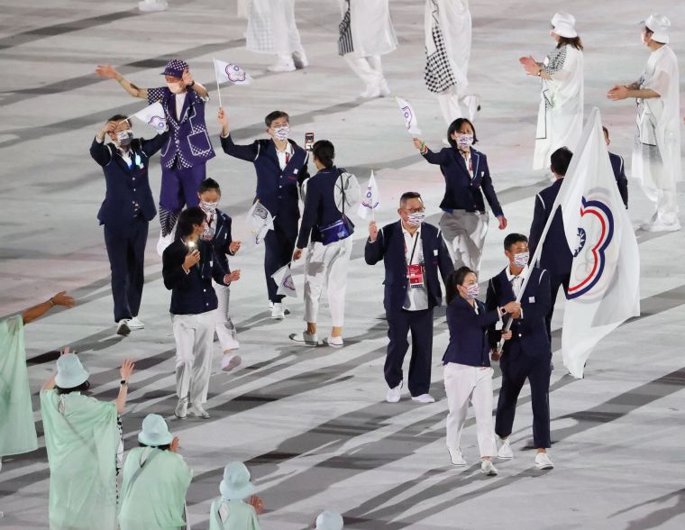 受疫情影響,今年東奧中華隊只有5名選手代表出席。李天助攝