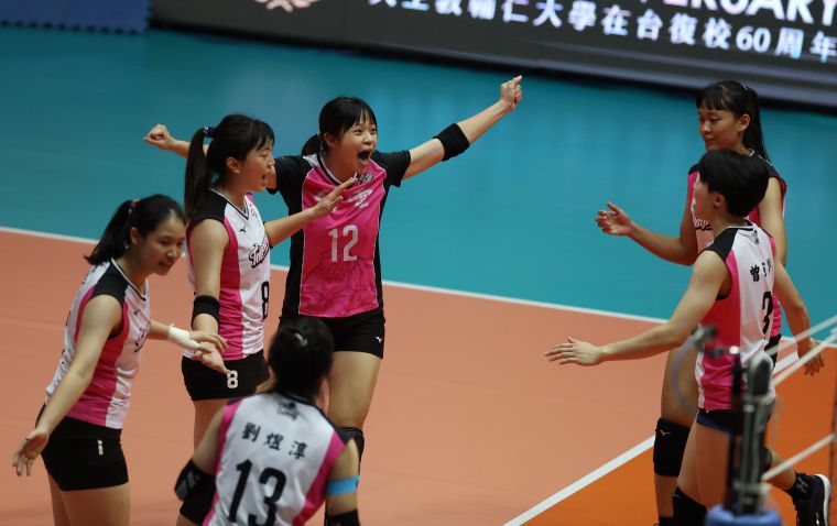 台電再拿下一勝。中華民國排球協會提供