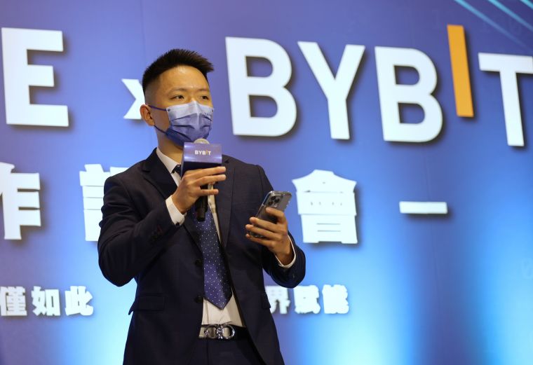 Bybit台灣商務總監吳建安暢談合作三大面向。  台灣運彩xT1聯盟提供