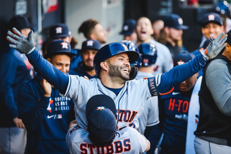 太空人當家二壘「阿土伯」奧圖維(Jose Altuve)。摘自太空人推特