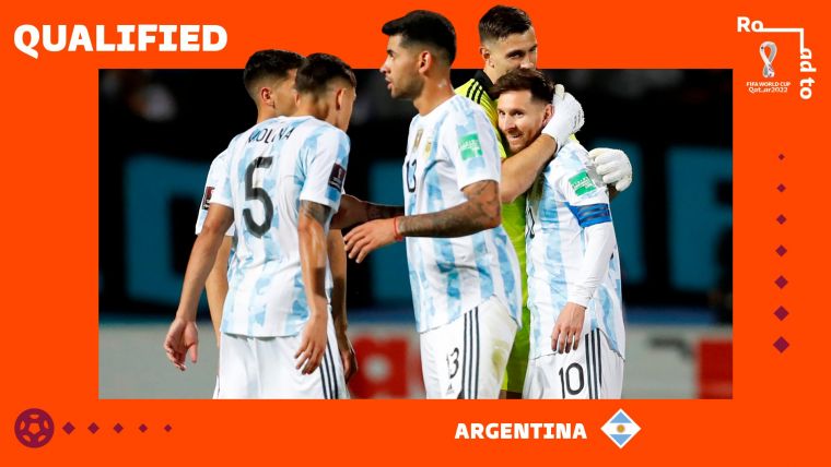 阿根廷成南美洲區第二支取得世足會內門票的球隊。摘自FIFA推特
