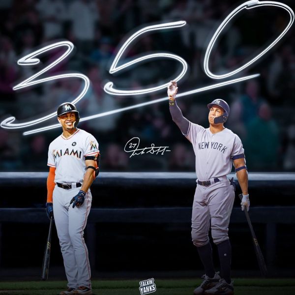 紐約洋基「怪力男」史坦頓(Giancarlo Stanton)今天在對上巴爾的摩金鶯的比賽敲出生涯第350轟,成為史上第七快完成350轟的球員。摘自洋基推特