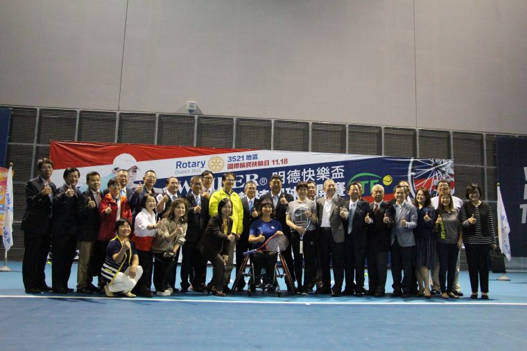 明德快樂盃臺北國際輪椅網球公開賽15日開打。輪轉活動整合行銷工作坊提供