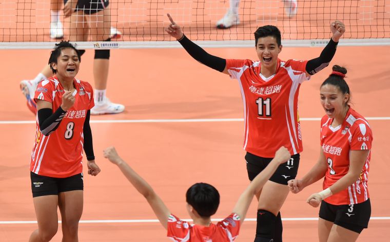 極速超跑多點開花打下四連勝。中華民國排球協會提供