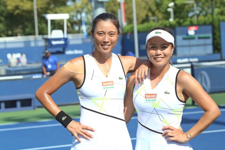 詹家姐妹晉泛太平洋網賽女雙4強。資料照片