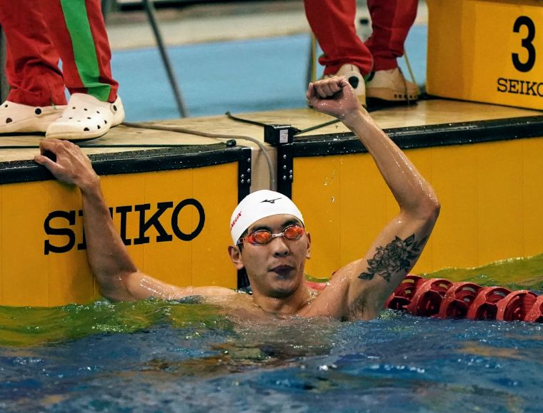 莊沐倫游破自己保持2年半的全國紀錄。游智勝攝