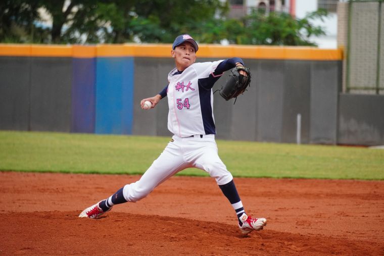 楊笑龍精采表現搶下勝投。陳孟葦攝