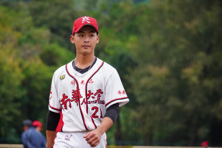 南華先發投手陳謹凰。陳孟葦攝