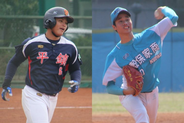 當今青棒最受矚目的「投打雙雄」李灝宇(左)、林昱珉(右)。
