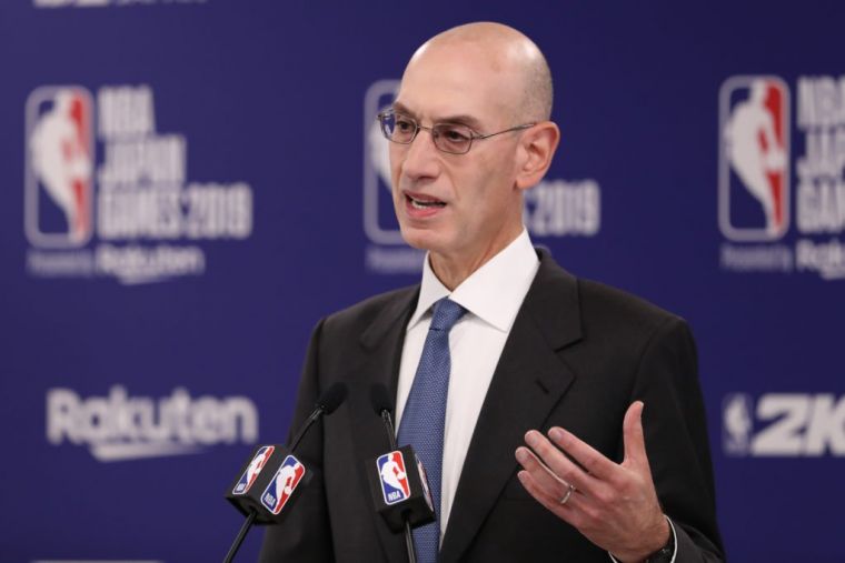 NBA聯盟總裁蕭華表示，目前沒有計畫要暫停本季賽事。（法新社資料照）