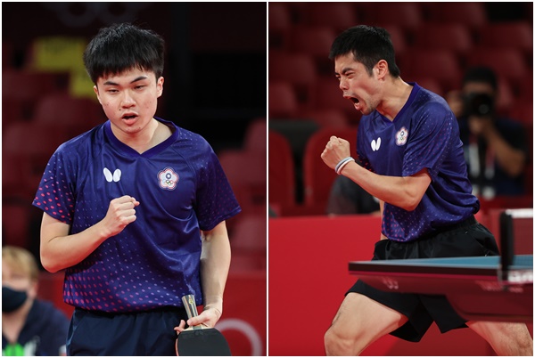 林昀儒(左)、莊智淵恐怕在世錦賽男單16強提前對決。合成照片