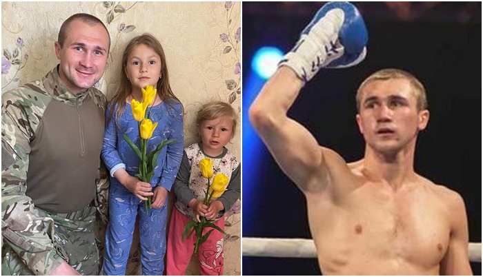 烏克蘭兩屆業餘拳擊冠軍在戰爭中喪生。合成照片