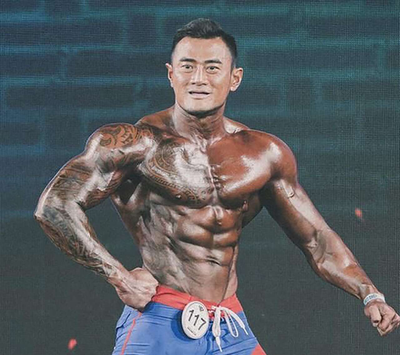 健美好手李丁龍榮獲夢想盃健體178新秀亞軍。STARFiSH星予運動經紀提供