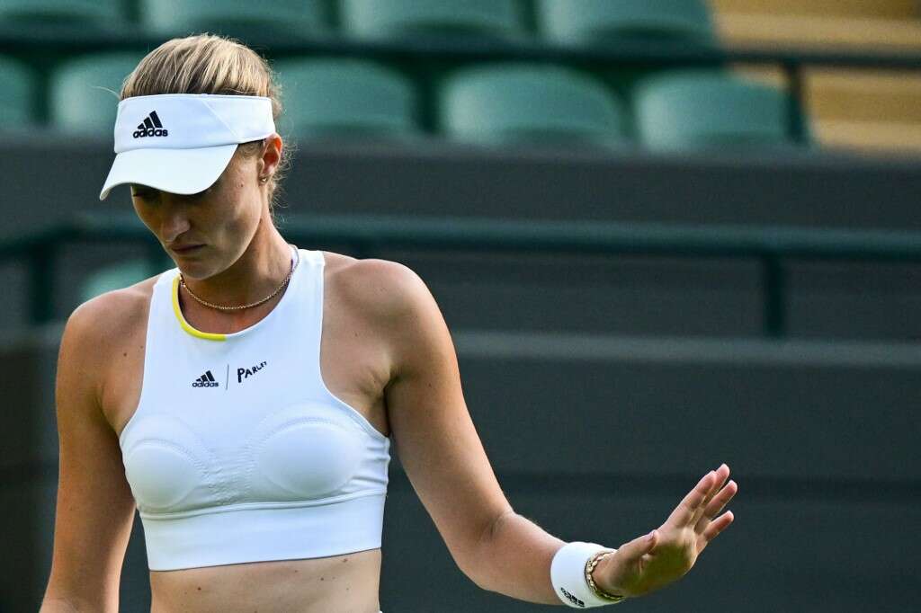 梅拉迪諾薇琪(Kristina Mladenovic)的穿著受到熱議。法新社