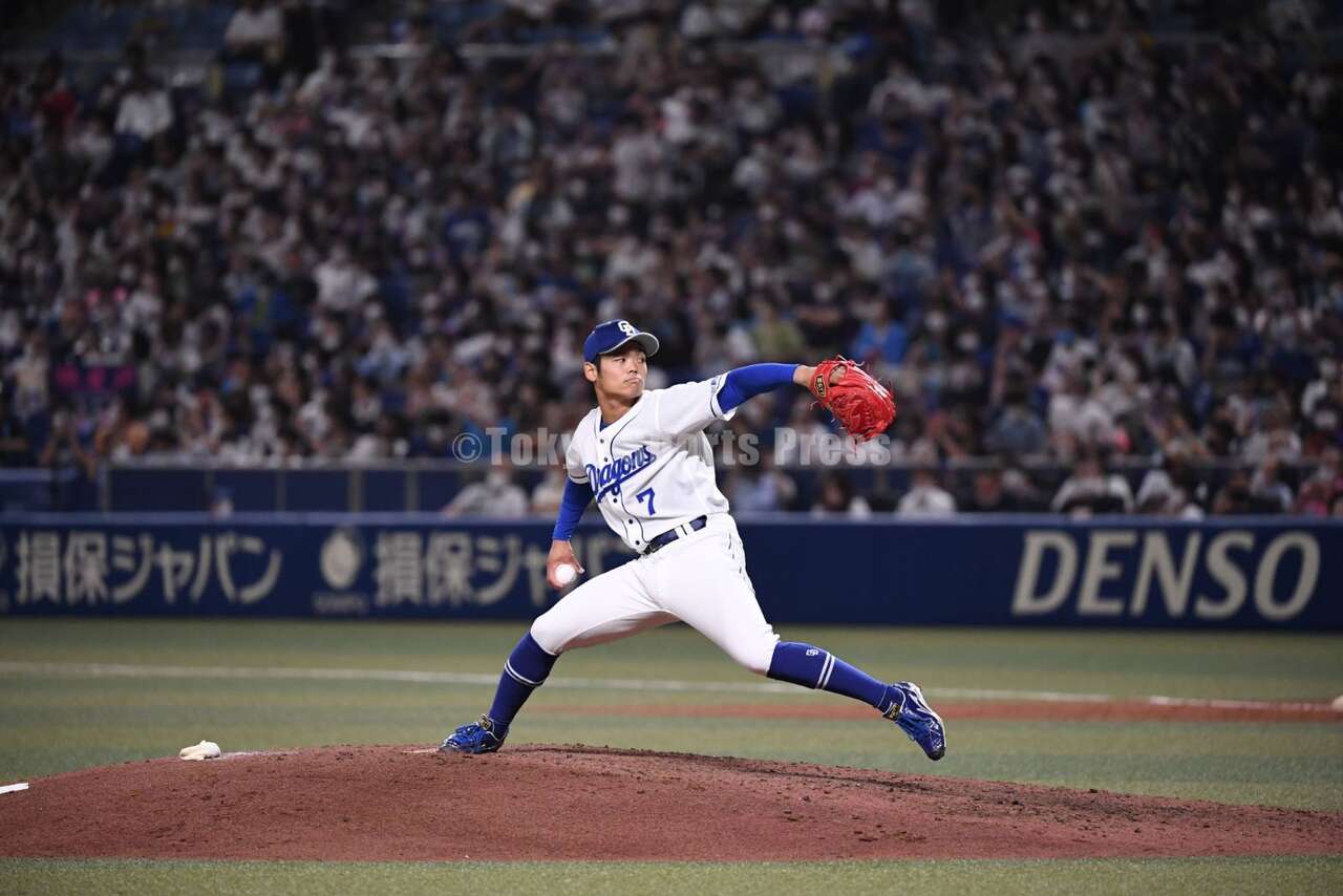 根尾昂棄打從投在日職引起熱議。翻攝中日龍球Twitter