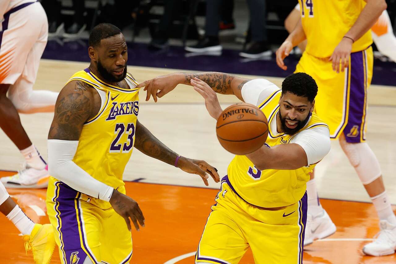 專家認為只要 LeBron和Davis健康都還有機會!法新社