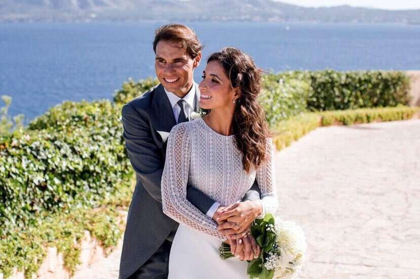 納達爾與佩雷羅在2019年結婚。摘自推特