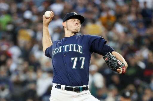 水手先發投手佛萊森(Chris Flexen),近7場獲得3勝2敗,讓ERA是3.60、WHIP僅1.43的問題成績。法新社