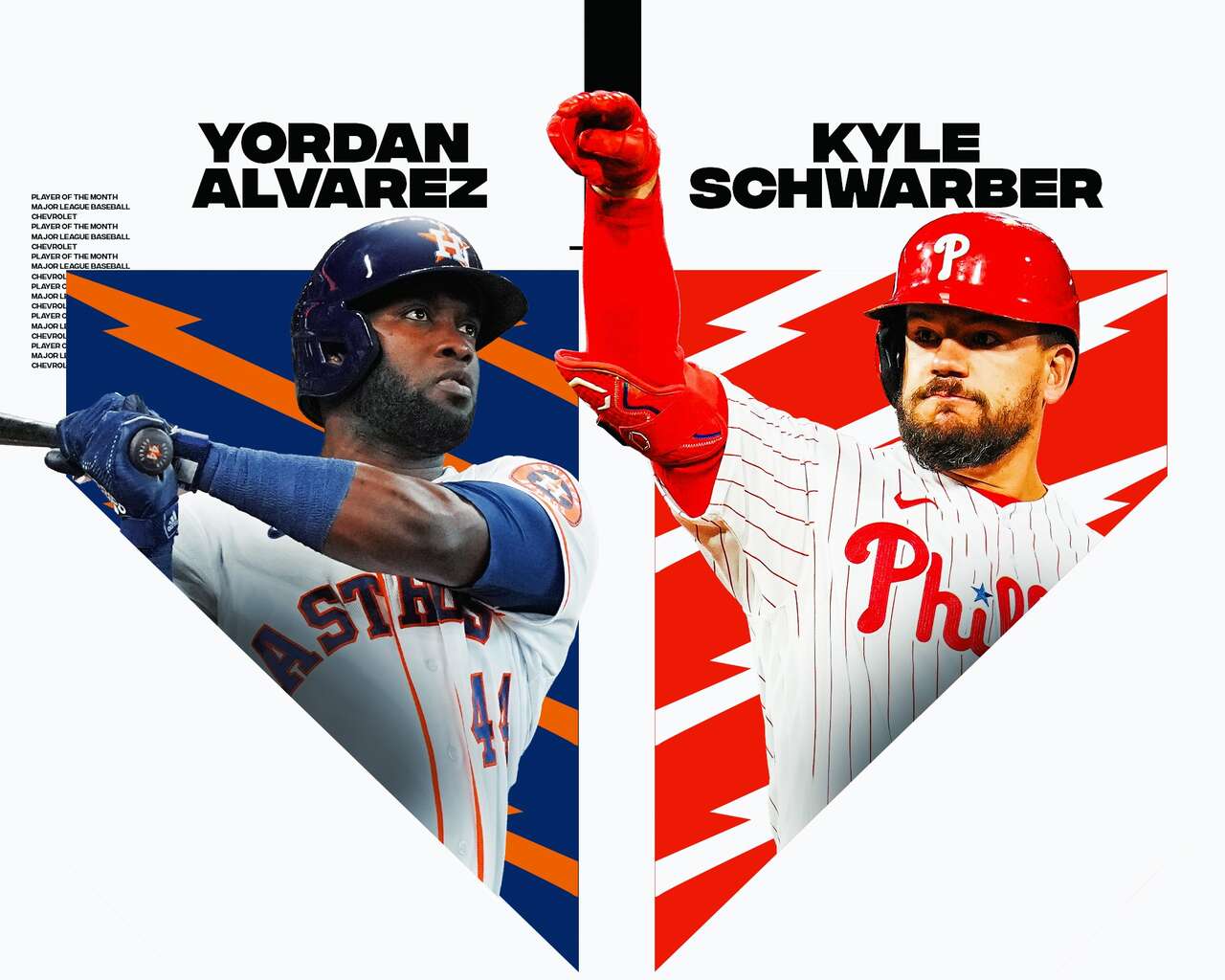 大谷六月MVP輸給太空人的艾維瑞茲(Yordan Alvarez)。摘自MLB推特