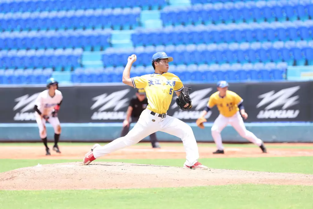 李柏翰只用64球就收穫5局完投勝。大專體總提供