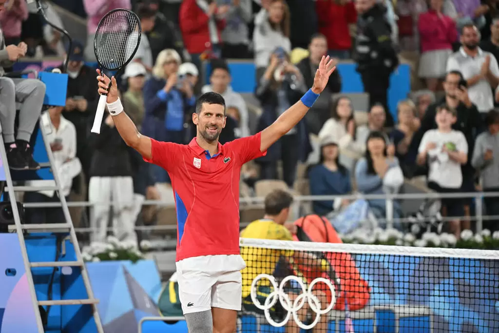 喬科維奇（Novak Djokovic）輕鬆晉級等納達爾。法新社