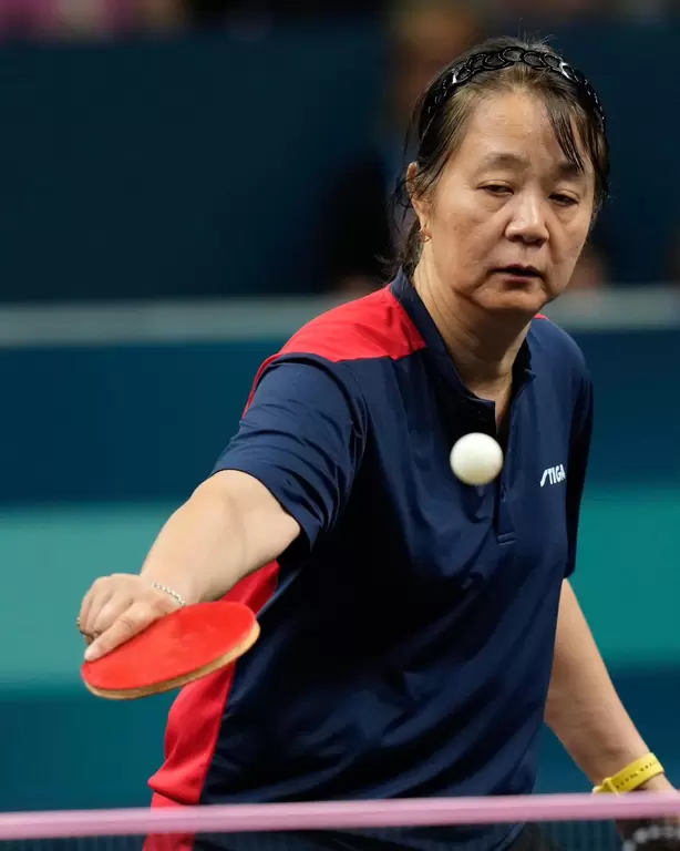 58歲曾之穎圓夢首度參與奧運。ITTFAmericas X