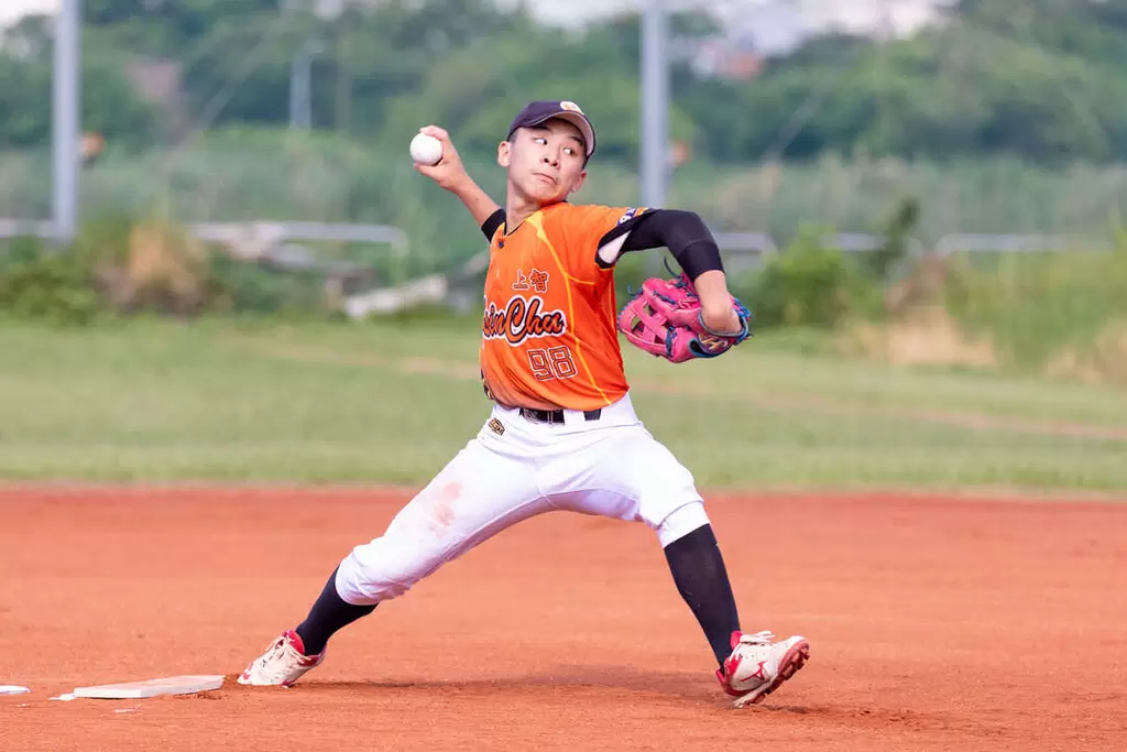 上智極光投手陳宥廷。台灣世界少棒聯盟提供