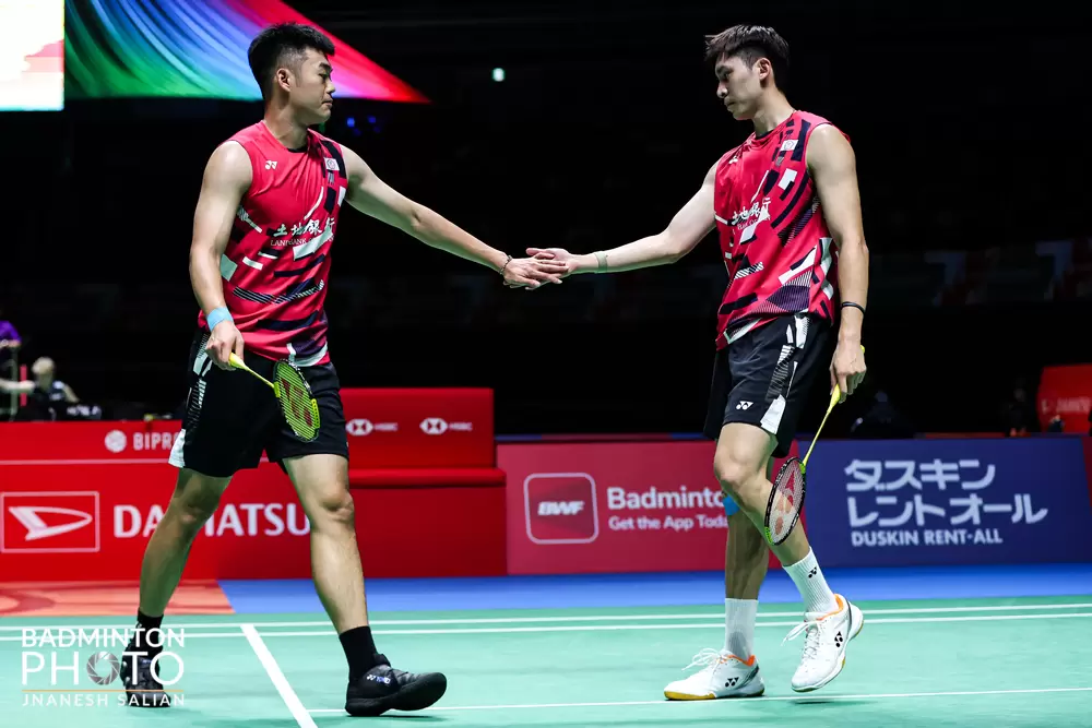 王齊麟／邱相傑雙新組合打下首勝。摘自Badminton Photo