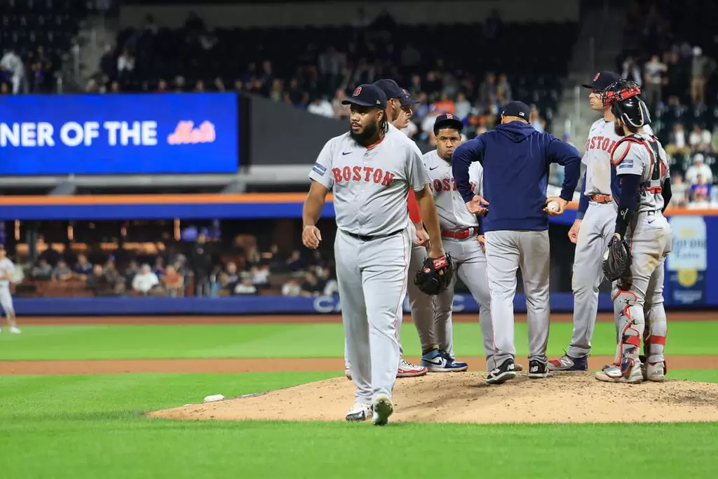 波士頓紅襪終結者簡森(Kenley Jansen)在教練團的同意下提前結束賽季返家。法新社