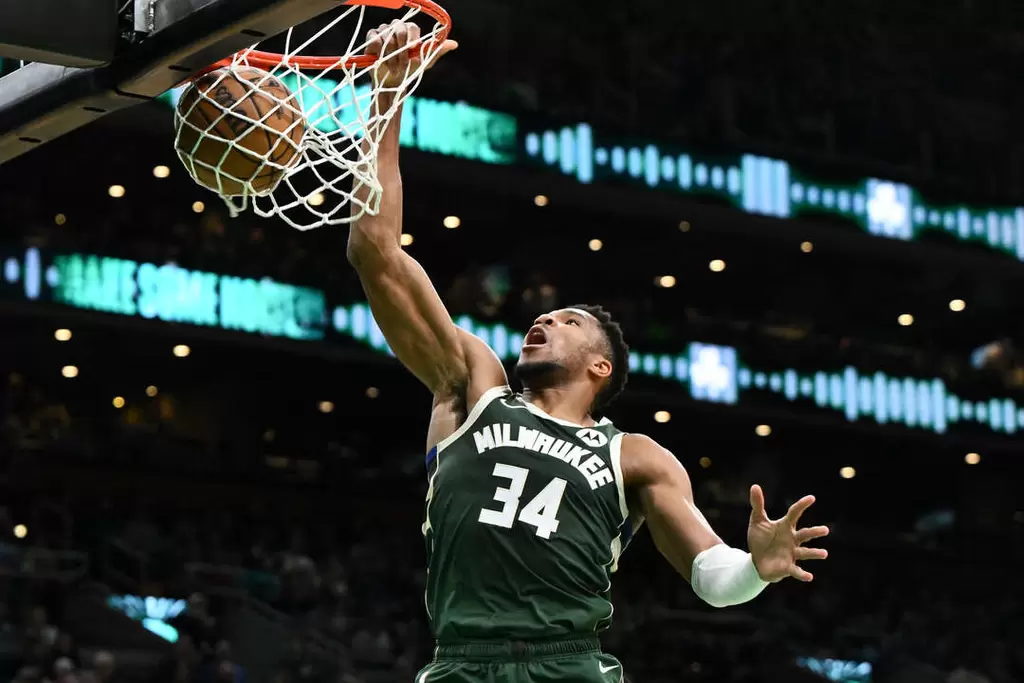 公鹿「字母哥」安戴托昆波(Giannis Antetokounmpo),可能在季中自請離隊。法新社
