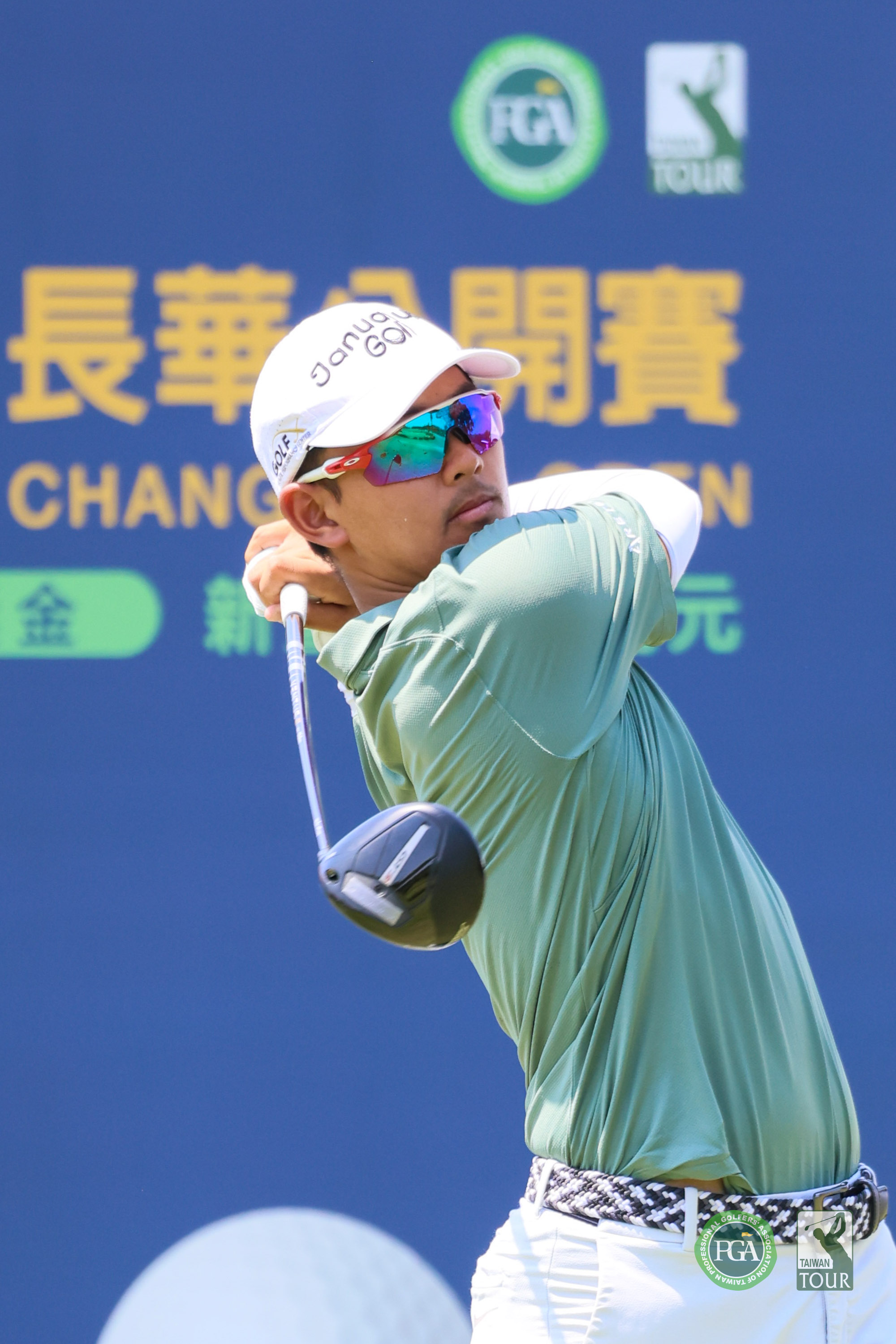 第一回合菲律賓選手艾德里克何塞陳以68桿-4暫並列第三。Tpga／林聖凱攝