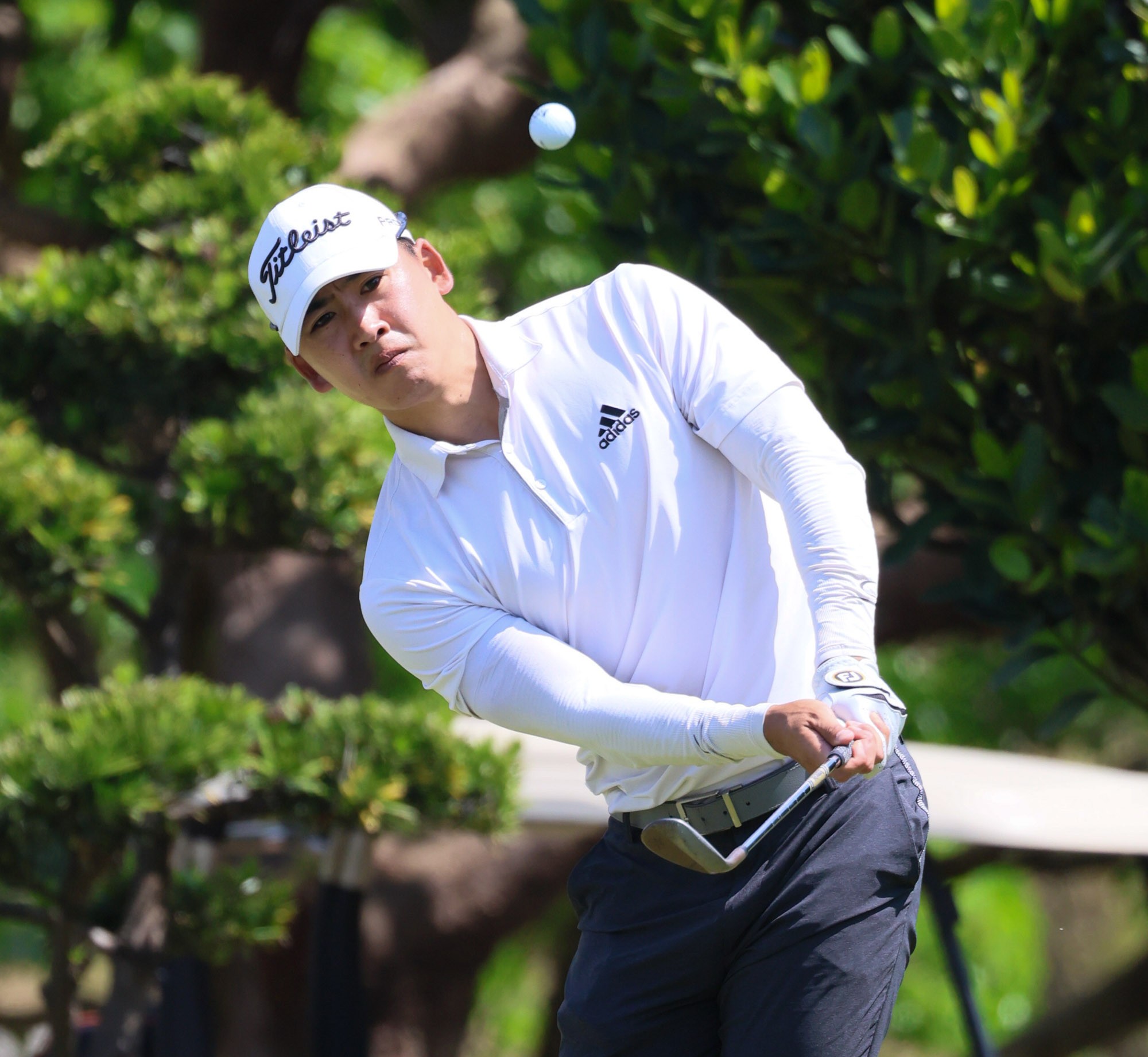 美國選手伴翔太郎以三回合總桿207桿-9暫並列第三。Tpga／林聖凱攝影