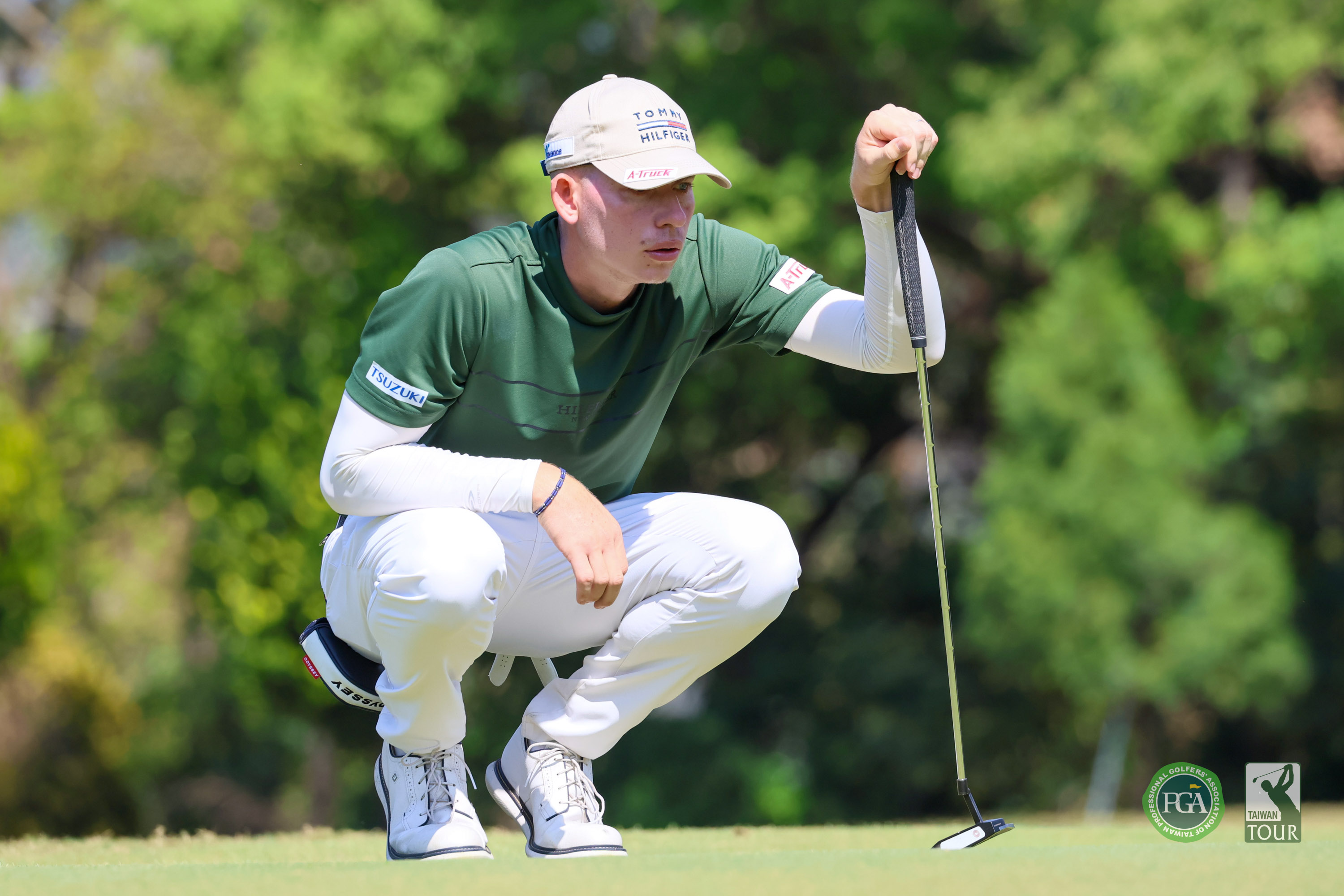 美國選手格蘭特戈弗雷以三回合總桿207桿-9暫並列第三。Tpga／林聖凱攝影
