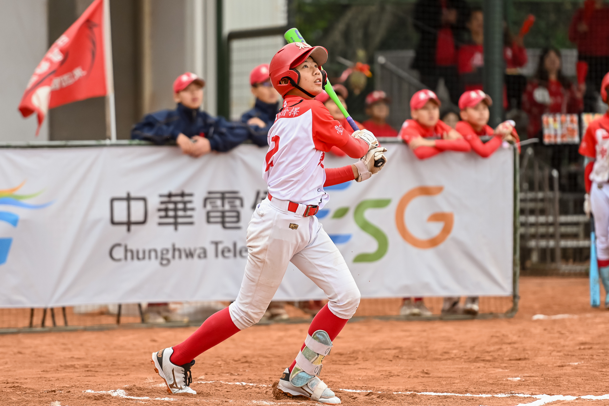 臺北市林晉擇首局首打席全壘打。台灣世界少棒聯盟提供